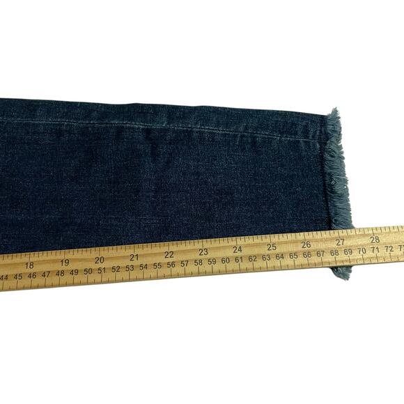 Ann Taylor Womens Jeans Size 4 The Skinny Raw Hem Mid Rise Dark Wash Blue Denim - Picture 12 of 12